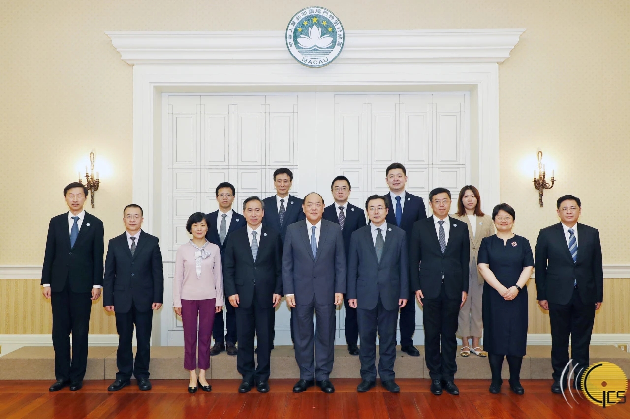 澳门特区行政长官贺一诚会见中国贸促会会长任鸿斌