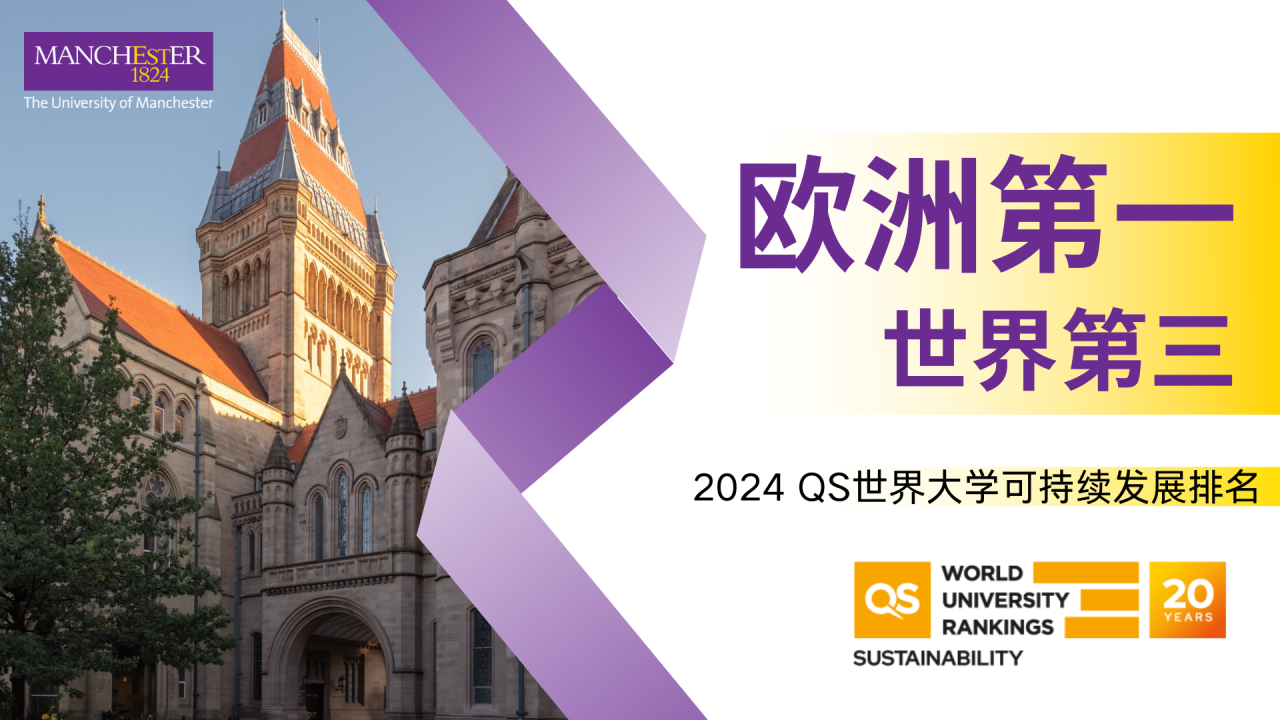 2024QS世界大学可持续发展排名曼彻斯特大学持续领跑