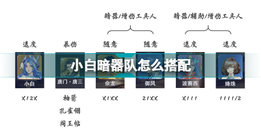 斗罗大陆魂师对决小白暗器队怎么搭配？斗罗大陆魂师对决小白暗器队阵容推荐