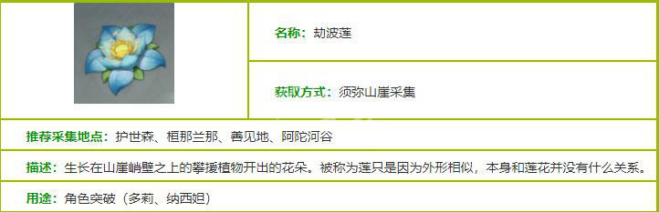 原神劫波莲多久刷新一次？劫波莲刷新时间采集地点推荐