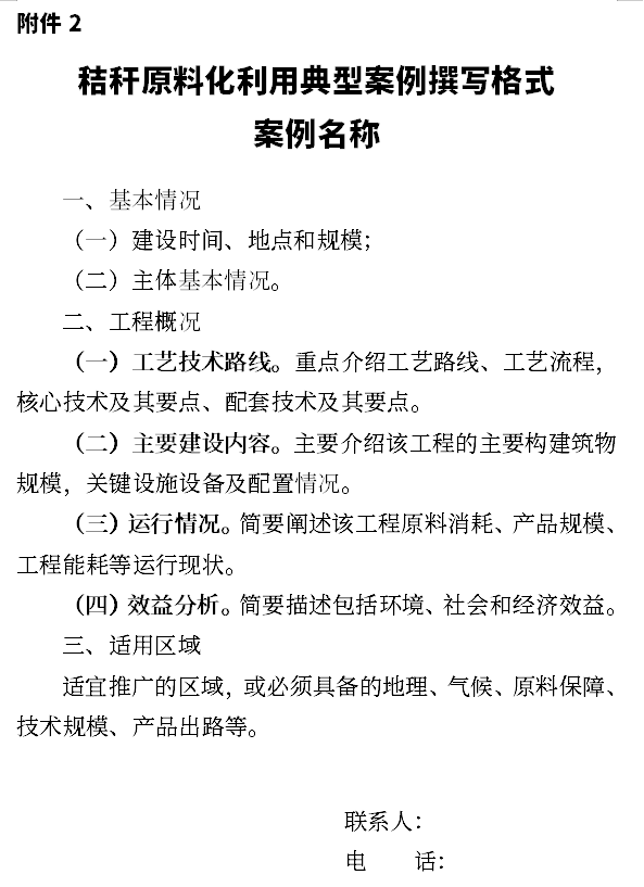 循环经济协会：关于征集农作物秸秆原料化利用典型案例的通知