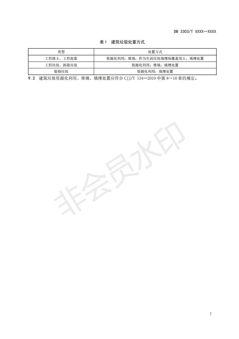 温州市地方标准《建筑垃圾分类收运处置规范(征求意见稿)》公开征求意见