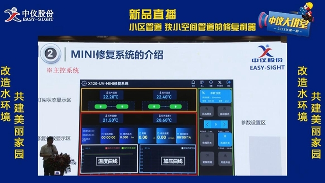 视环会-中仪股份新品直播丨小管道自有MINI修复系统