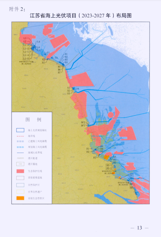 江苏省发展改革委印发《江苏省海上光伏开发建设实施方案（2023-2027年）》