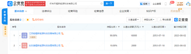 怀来天楹新能源科技有限公司成立，经营范围含海洋工程装备制造